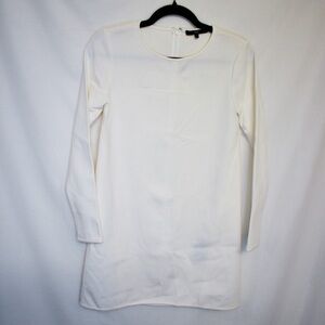 White Long Sleeve Tibi Dress